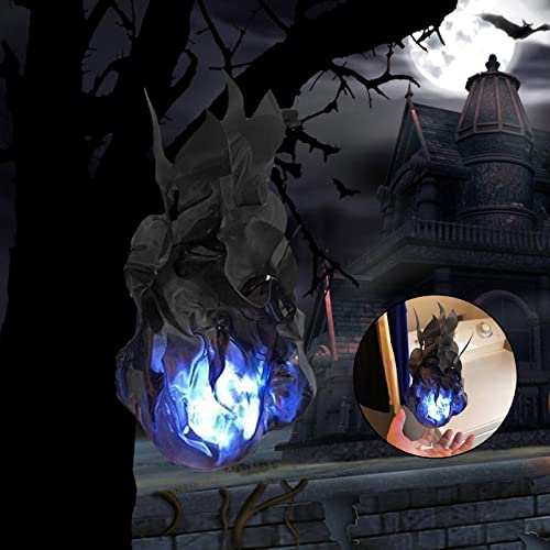 Colcolo Decoración de Halloween Bola de Fuego Flotante Prop Decoraciones para Fiestas - Negro
