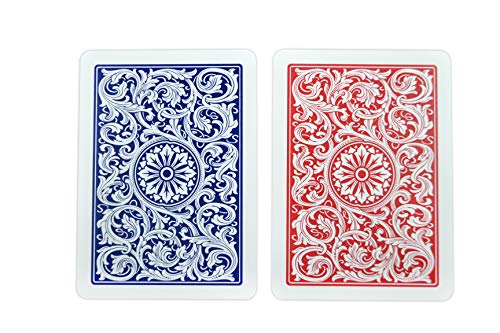 Copag Poker tamaño Jumbo Index 1546 - Juego de Cartas (configuración Azul y Rojo)