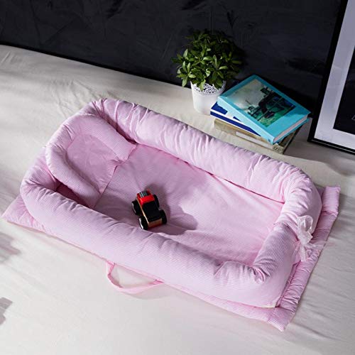Cxssxling Camas para Bebés Niños Pequeños Cunas Camas Infantiles Nido Bebé Portátil Muebles para Bebé Cuna de Viaje 90*50cm