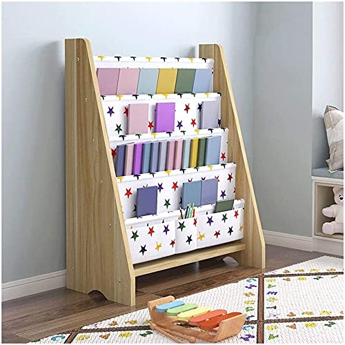 DaPengNB Hoja comprimida de Madera Pantalla de Estante para niños, estantería, estantería, estantería, Stand de exhibición de Libros para niños, librero para niños Organizador para Libros