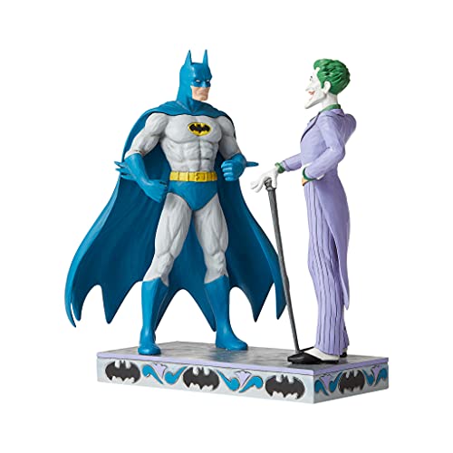 DC Comics by Jim Shore, Figura El Joker y Batman, para coleccionar, Enesco