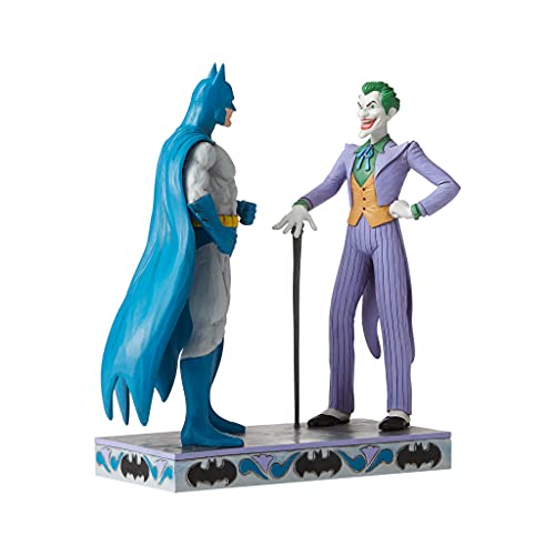 DC Comics by Jim Shore, Figura El Joker y Batman, para coleccionar, Enesco