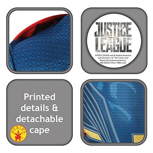 DC Comics - Disfraz de Superman Justice League para niño, infantil 3-4 años (Rubie's 640811-S)