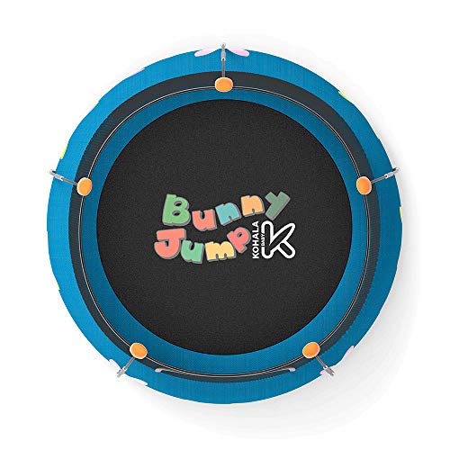 Devessport – Trampolín Buny Jump 2 en 1 – Parque de Juegos y Cama elástica – Color Azul