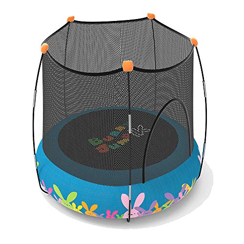 Devessport – Trampolín Buny Jump 2 en 1 – Parque de Juegos y Cama elástica – Color Azul