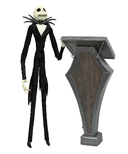 Diamond Select Pesadilla Antes de Navidad - Figura de acción Jack Skellington podio ataud, multicolor MAY182294