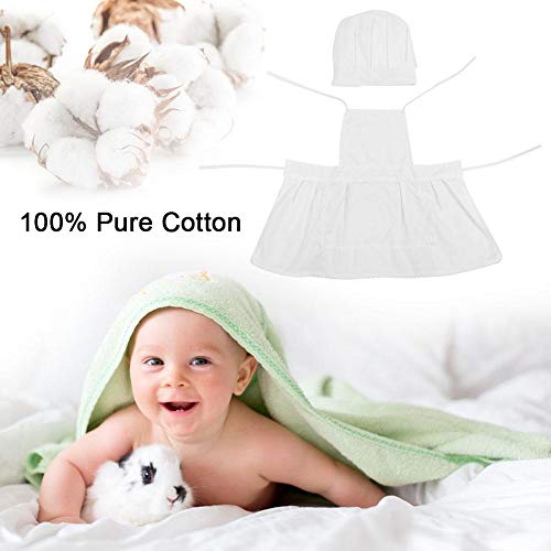 Disfraz de cocinero con sombrero para bebé, diseño de cocinero y chef Estilo de cocinero Infantil Recién nacido Sombrero hecho a mano Ropa Bebé Accesorios de fotografía Conjunto Niño Sombrero