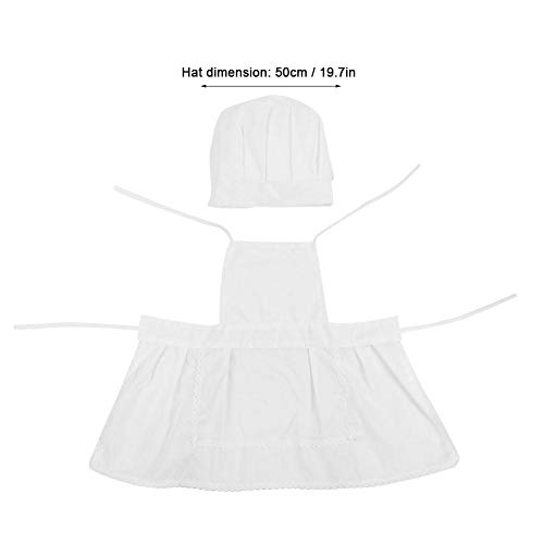 Disfraz de cocinero con sombrero para bebé, diseño de cocinero y chef Estilo de cocinero Infantil Recién nacido Sombrero hecho a mano Ropa Bebé Accesorios de fotografía Conjunto Niño Sombrero