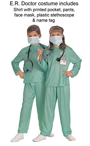 Disfraz de médico doctor para niño, Talla S infantil 3-4 años (Rubie's 881061-S)
