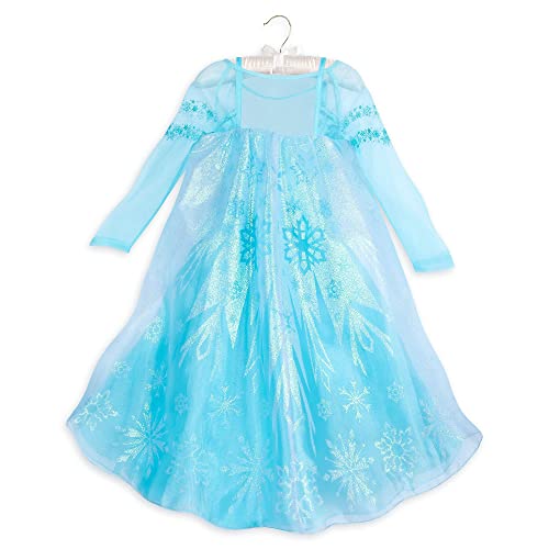 Disney Store Elsa - Disfraz de Frozen para niños, cumpleaños, cosplay, Halloween, fiesta, carnaval, edad 5-6 años