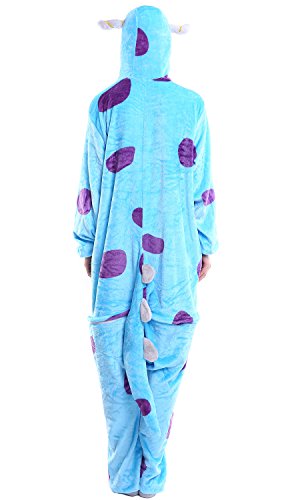 Dolamen Adulto Unisexo Onesies Kigurumi Pijamas, Mujer Hombres Traje Disfraz Animal Pyjamas, Ropa de Dormir Halloween Cosplay Navidad Animales de Vestuario (X-Large (68.8"-72.8"),)