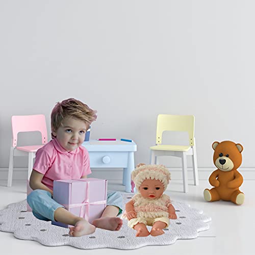 dudubell Muñeca de bebé Reborn de 25,4 cm con ropa y mono de ropa para niños y niñas, lavable, de silicona realista, color rosa