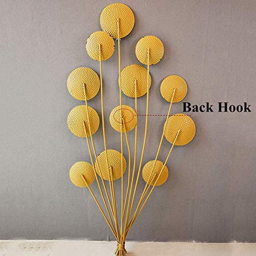 erddcbb Decoración de Arte de Pared de Metal 3D, decoración mediterránea con Globos de Colores, Adornos de Dormitorio de Estilo Europeo, Globos apilables de Varias Capas, para el Dormitorio de la sa