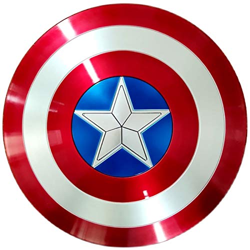 Escudo Capitan America 1: 1 ABS Adulto Apoyos de PelíCula NiñOs CapitáN AméRica Shield CapitáN Disfraz Shield, DecoracióN de Pared de Bar 58CM