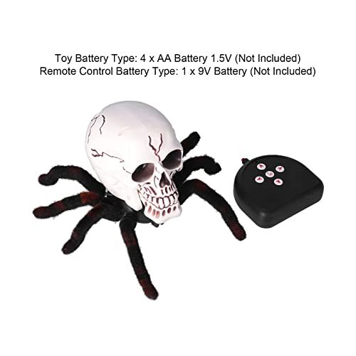 Estatua de Cabeza de Esqueleto Realista, Decoración Scary Halloween Skull Props Wireless para Niños para Fiestas(310)