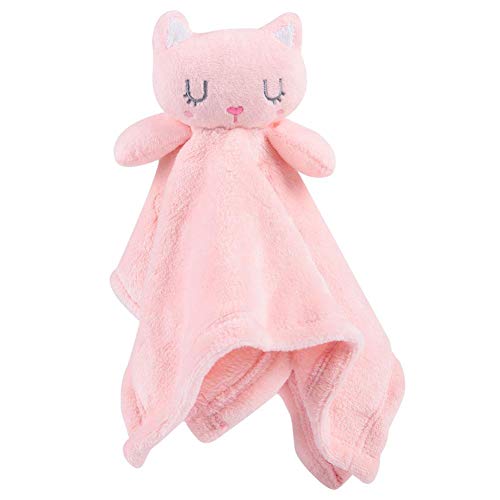 Eulbevoli Toalla Suave para Bebé, Toalla Suave De Juguete para Bebé con 1 Toalla para Bebé para Niños Bebés(Rosado, Zorro)