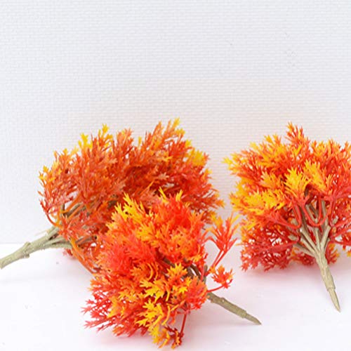 EXCEART 4 Piezas de Árboles Modelo Árboles Falsos Otoño Arce Planta Ornamental para Manualidades DIY Modelo de Construcción Paisaje Paisaje Naranja (19Cm 15Cm 13Cm Estilo 10Cm)