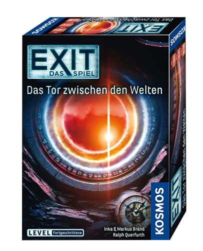 EXIT Das Spiel - Set: Die Entführung in Fortune City + Das Puerta entre los mundos Nivel: Avanzado + 2X Exit Sticker