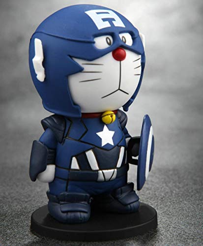 Factorydiy Animación Personaje Modelo Doraemon Doraemon Doraemon Doraemon Stealth Suit Edition Alto Aproximadamente 10CM Anime Estatua Adornos colección de Juguetes para Regalo de Amigo