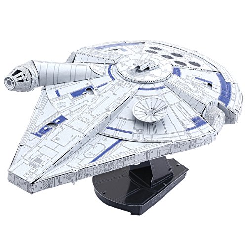 Fascinations Metal Earth ICONX - Halcón Millennium de Lando Calrissian de Solo - A Star Wars Story de Disney - Kit de Modelo de Metal 3D (ICX201)