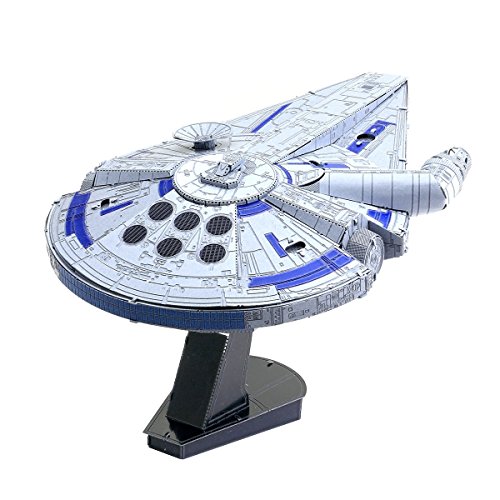 Fascinations Metal Earth ICONX - Halcón Millennium de Lando Calrissian de Solo - A Star Wars Story de Disney - Kit de Modelo de Metal 3D (ICX201)