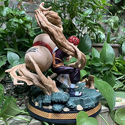 Figuras de Gaara Paisaje estático Arena Nube Tormenta La Grúa Guardando la Cola Modelo de Arena de PVC Anime Cartoon Game Personaje Figura de Estatua Juguete de Escritorio Coleccionables Decoraciones