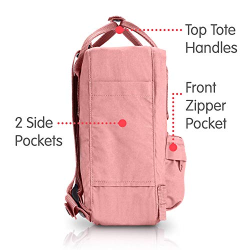 Fjällräven Kånken Mini Mochila de Senderismo Unisex Adulto, Rosa (Pink), 7 l (29 x 20 x 13 cm)