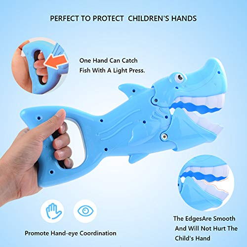 FORMIZON Juguetes Bañera, Juguetes de baño de Peces, 4 Peces Pequeños Marinos Juguetes de Baño Bebe, Juegos de Agua para Niños Niñas (A)