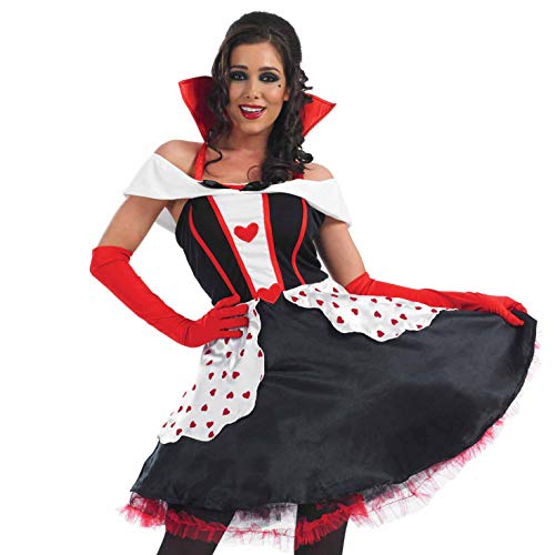 Fun Shack Disfraz Reina de Corazones Mujer, Disfraz Halloween Mujer Disponible en Talla XXXL