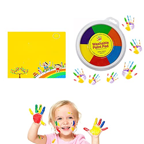 Funny Finger Painting Kit, Finger Painting Kit,Finger Painting Kit Finger Drawing,Finger Painting for Toddlers (6 colors-With Finger Painting Book)