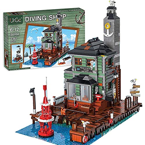 FYHCY 30104 Kit de Tienda de Buceo, 2361 Piezas Modelo Fisherman Series Bauhaus, Compatible con Lego