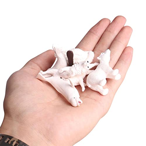 Gampu Sea Creature Toys, 6 Piezas de Figuras de Animales Marinos del círculo Polar ártico, Juego de Modelos de Aprendizaje de Animales Salvajes de PVC, Incluye Figuras de Osos Polares