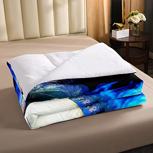 gerenic Juego de Ropa de Cama para Autos Deportivos para niños Juego de Ropa de Cama para Autos de Carrera Yin Yang de Lujo para niños,niñas,Hombres,Deportes Extremos,edredón temático,Juego de edred