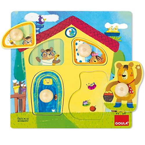 Goula- Casa Familia Osos Conjunto de Puzzles, Multicolor (53461)