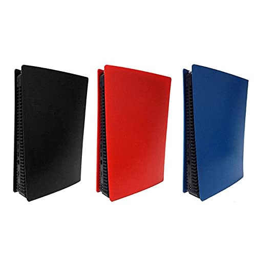 Greatangle-UK Skin Shell Case Cover Placa de Repuesto para Consola de Juegos PS5 Accesorios antiarañazos a Prueba de Polvo Negro