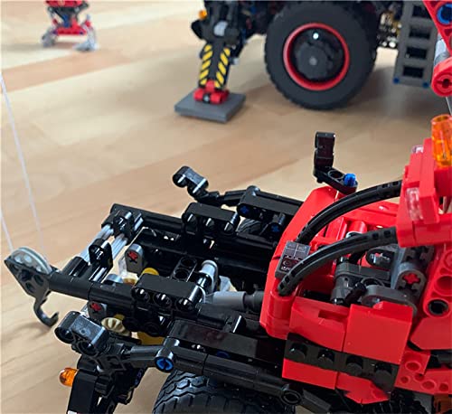 Grúa Todo Terreno Tecnología, Modelo Camión Grúa Tecnología, Juego Construcción Bloques Terminales MOC Grandes Compatible con Lego 42082 Technic