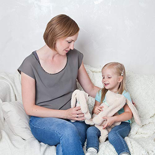 GRÜNSPECHT Naturprodukte 335-V3 - Conejo de peluche térmico (200 g), color beige