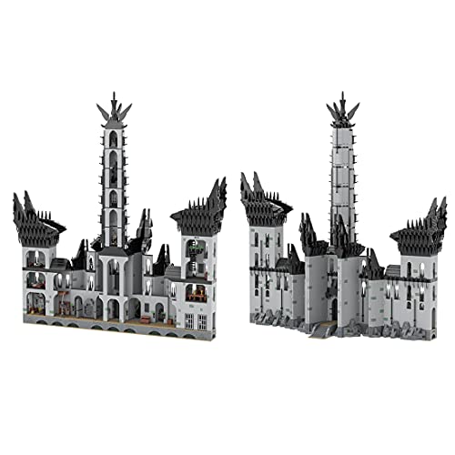 HAMM MOC-84124 Movie Series Minas Morgul Building Block Model Kit (Autorizado y diseñado por Legomocloc), 14045 + Pcs El Señor de los Anillos, compatible con Lego