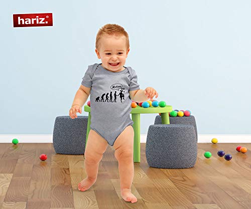 Hariz - Body para bebé, manga corta, carnaval, evolución, carnaval, disfraz, tarjeta de regalo rojo Bomberos de color rojo. Talla:0-3 meses