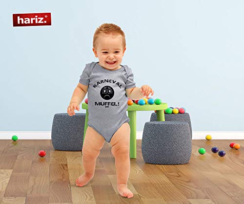 Hariz - Body para bebé, manga corta, carnaval, muffel, carnaval, disfraz y tarjetas de regalo rojo Bomberos de color rojo. Talla:0-3 meses
