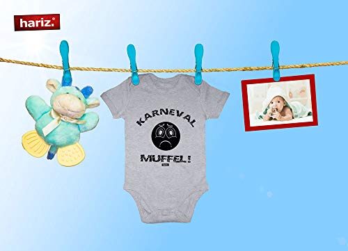 Hariz - Body para bebé, manga corta, carnaval, muffel, carnaval, disfraz y tarjetas de regalo rojo Bomberos de color rojo. Talla:0-3 meses