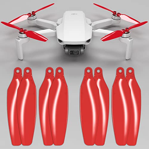 Hélices MAS Stealth para dji Mini 2 y Mini SE - Rojo, 4 hélices en Juego