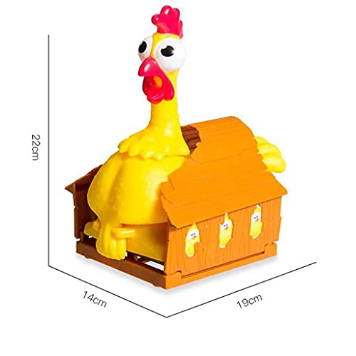 Hellery Juego de Interactivo de Plástico Lucky Trick Gallina Que Pone Huevos
