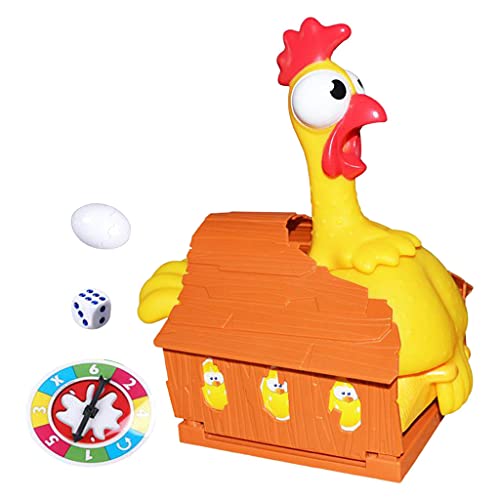 Hellery Juego de Interactivo de Plástico Lucky Trick Gallina Que Pone Huevos