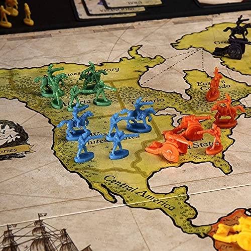 Hengqiyuan Risk Juego de Mesa Original Strategic Conquest Classic Risk Game Versión Inglesa, un Interesante Juego de Mesa Interactivo Que es Adecuado para Reuniones Familiares y de Amigos