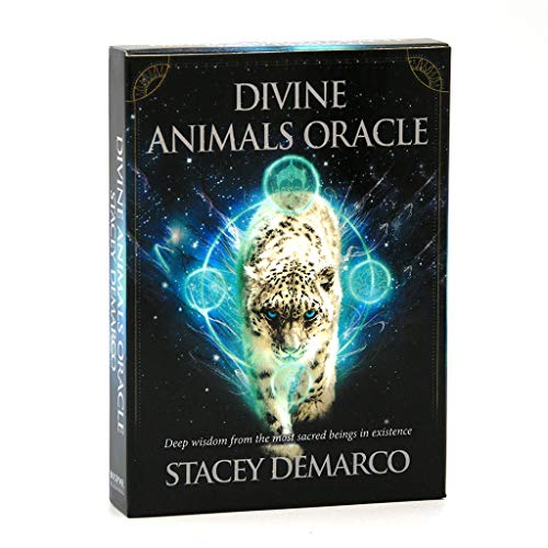 HEYXI Tarots Divine Animals Oracle 44 Cartas Deck Deep Wisdom Tarot Family Party Juego de Mesa