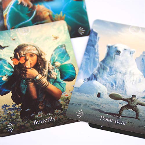 HEYXI Tarots Divine Animals Oracle 44 Cartas Deck Deep Wisdom Tarot Family Party Juego de Mesa