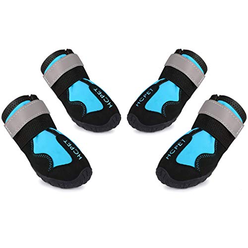 Hony Botas de Perro Zapatos de Perro - Botas para Perros Zapatos para Mascotas Calentar Invierno Antideslizante para Perro Mediano Grande