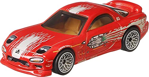 Hot Wheels Fast & Furious ´95 Mazda RX-7 - Maqueta de avión (escala 1:64), color rojo