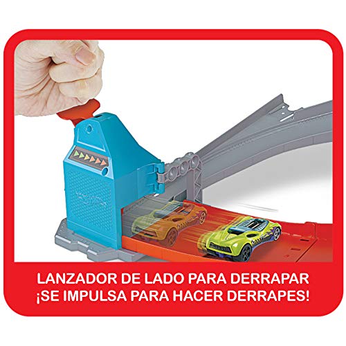 Hot Wheels - Pista Campeón de Derrapes, Pistas de Coches de Juguete Niños +4 Años (Mattel GBF84) , color/modelo surtido